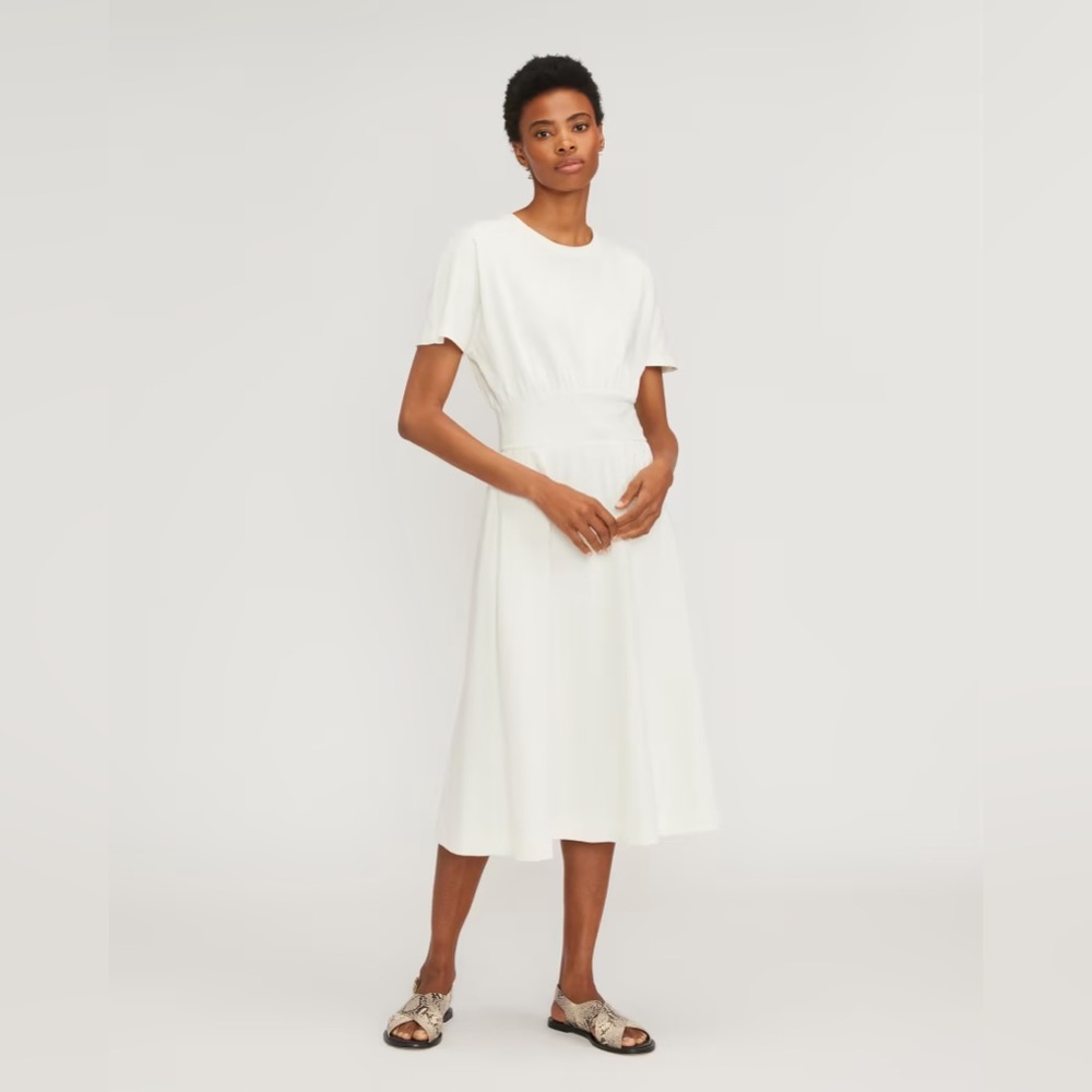 NWT Everlane Organic Cotton Waisted Dress XS
